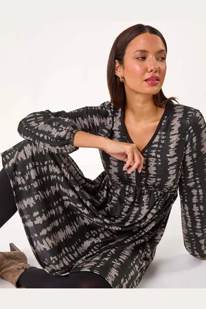 Roman Abstract Print Soft Knit Dress AU 16