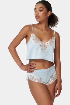 BlueBella Blue Isabella Luxury Satin Cami and Shorts Set AU 10