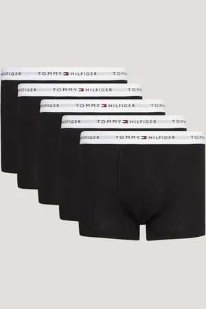 Tommy Hilfiger Black Signature Cotton Essential Trunks 5 Pack S
