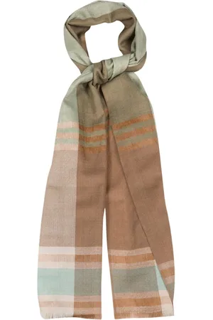 PURE LUXURIES LONDON Tan Asteris Cashmere & Merino Wool Pashmina Scarf One