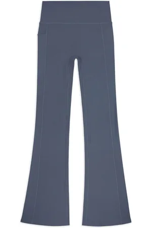 Chelsea Peers Grey SoftSculpt Rib Flared Leggings AU 12