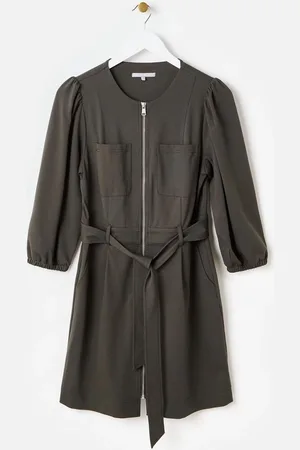 Oliver Bonas Zip Up Mini Dress AU 18