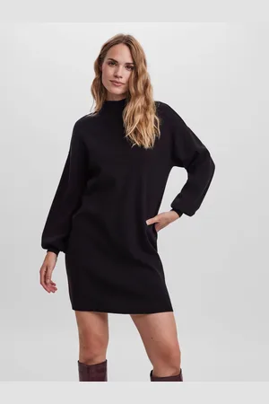 VERO MODA Puff Sleeve Jumper Dress AU 6