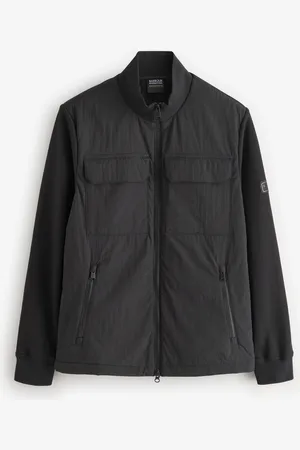 Barbour Ethan Funnel Neck Quilted Black Jacket XL