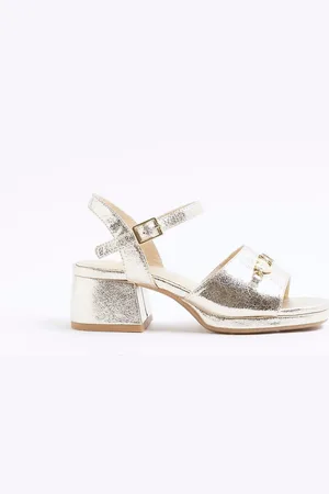 River Island Girls Heart Trim Heeled Sandals AU 13 (EU 32)