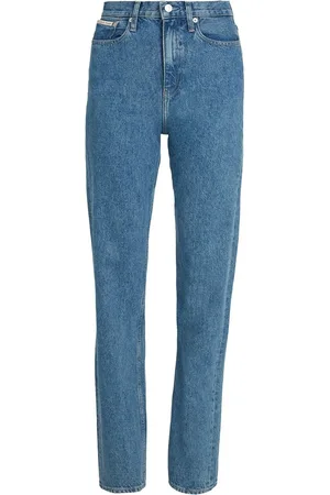 Calvin Klein Blue High Rise Straight Jeans W26 L30