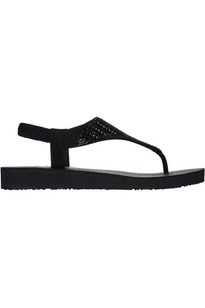 Skechers Black Meditation Glamorous Muse Sandals AU 5 (EU 36)