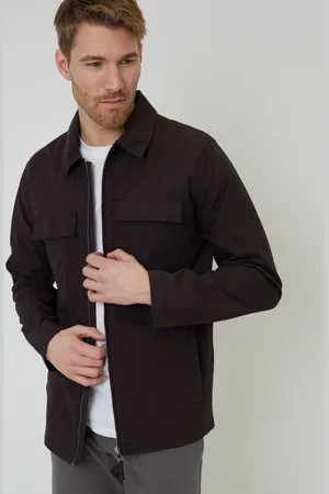 Threadbare Black 100% Cotton Poplin Lightweight Collared Jacket L