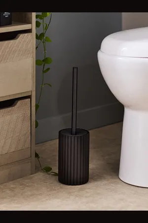 Next Black Rib Toilet Brush One