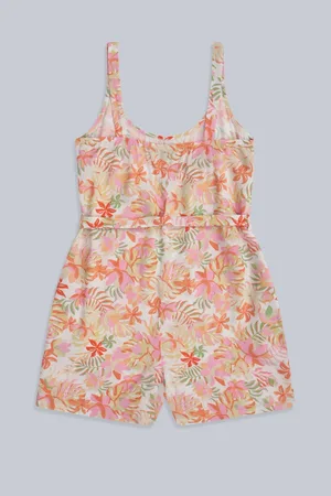 Animale Pink Womens Floral Print Playsuit AU 8