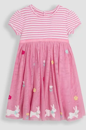 JoJo Maman Bébé Appliqué Hem Tulle Party Dress 6