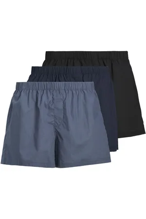JACK & JONES Light Blue 100% Cotton Boxers 3 Pack medium