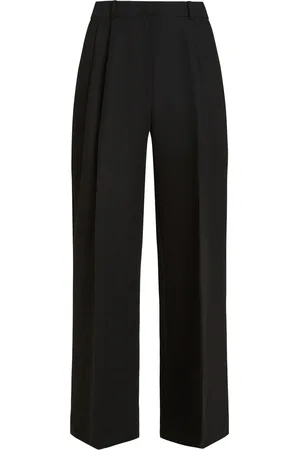 Tommy Hilfiger Black Linen Mix Relaxed Straight Trousers AU 10
