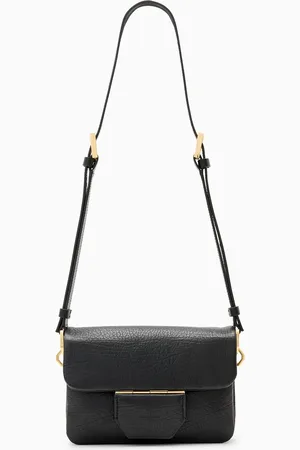 AllSaints AllSaints Black Jupiter Grain Xbody Bag One