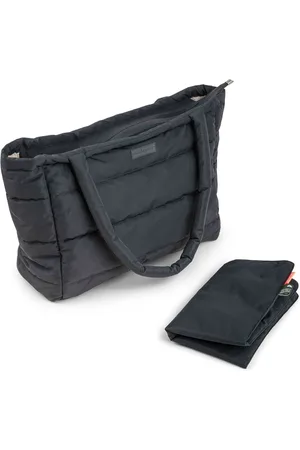 Done by Deer Black Quilted Changing Tote Bag One