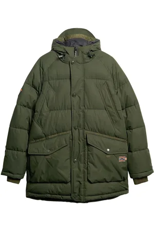 Superdry Olive Green Expedition Puffer Parka XXL