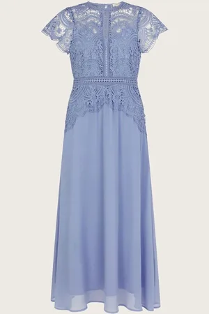 Monsoon Monica Lace Midi Dress AU 24