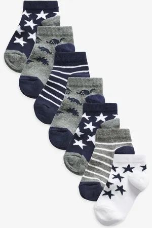 Next Blue Rich Trainers Socks 7 Pack 6-8.5 Jnr