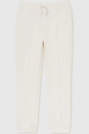 Reiss Off White Premier 9-13 yrs Interlock Drawstring Joggers 12