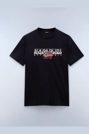 Napapijri Aylmer Black Short Sleeve 100% Cotton T-Shirt L
