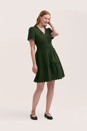 Finery London Reece Cotton Ric Rac Detail Short Dress 16
