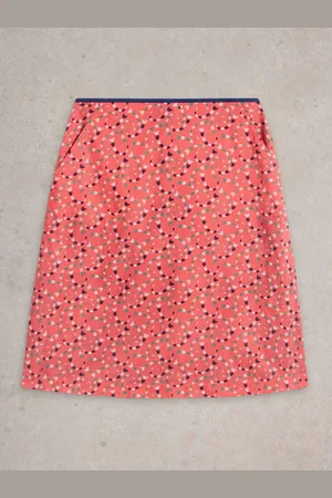 White Stuff Nell Reversible 100% Organic Cotton Skirt AU 16