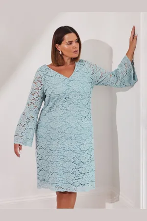 Live Unlimited London Lace Dress With Flute Sleeve AU 26