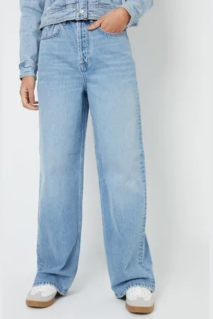 Threadbare Blue Baggy Wide Leg Jeans AU 14