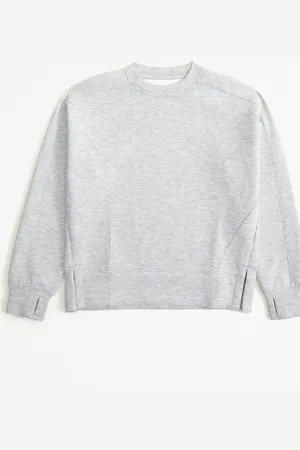 Abercrombie & Fitch Grey Logo Graphic Crew Sweatshirt 7
