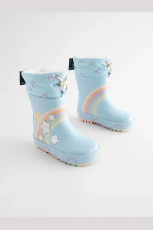 Next Blue Rainbow Cuff Wellies AU 9 (EU 26.5)
