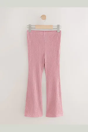 Next Pink Textured Flared Leggings (3-16yrs) 7 Years (122cm)