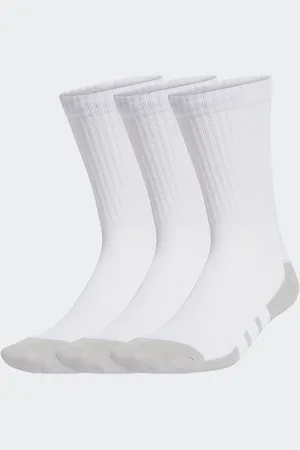 adidas White Essentials Crew Socks 3 Pack 2-3.5