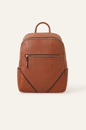 Accessorize Brown Classic Zip Around Backpack One