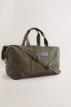Next Green Wax Cotton Holdall onesize