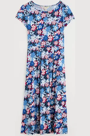 Seasalt Cornwall Wild Bouquet Jersey Midi Dress AU 10