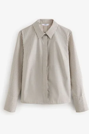 Next Fitted Collared Long Sleeve Shirt AU 20