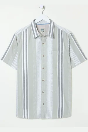 Fat Face FatFace Short Sleeve Oask Stripe Shirt M Tall