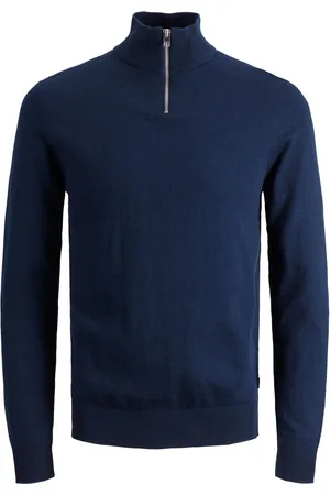 JACK & JONES Blue 1/4 Zip knitted Jumper 10 Years (140cm)