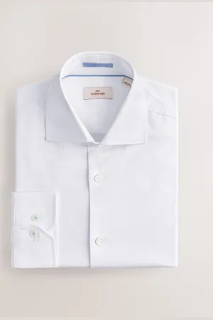 Next Slim Fit 100% Pima Cotton Sateen Finish Long Sleeve Signature Shirt AU 37 Regular
