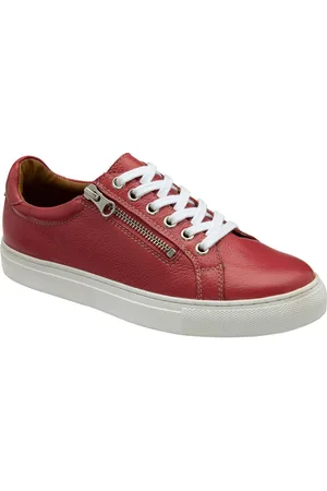 Ravel Red Leather Lace-Up Trainers AU 7 (EU 38)
