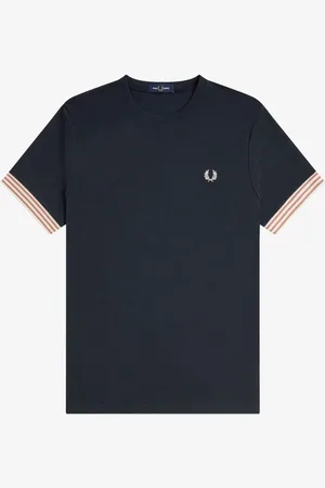 Fred Perry Striped Cuff T-Shirt S