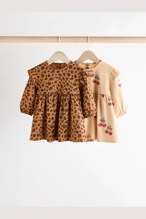 Next Baby Cotton Jersey Dresses 2 Pack (0mths-2yrs) 9