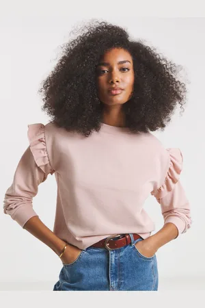 Simply Be Pink Frill Detail Sweatshirt AU 16