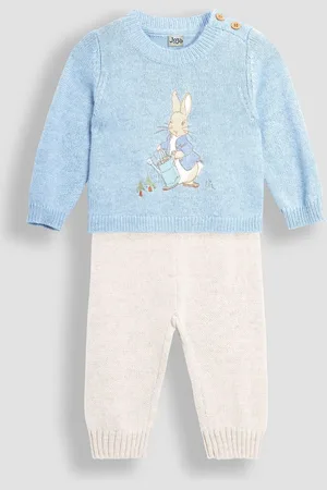 JoJo Maman Bébé Blue Peter Rabbit Appliqué Sweatshirt & Trouser Set 12