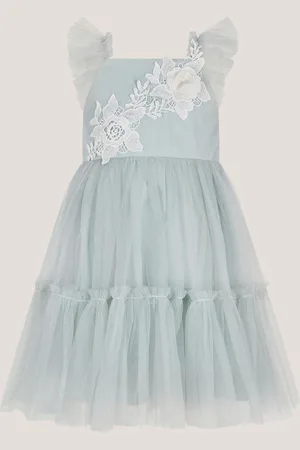 Monsoon Baby Eva Floral Embroidered Tulle Dress 2