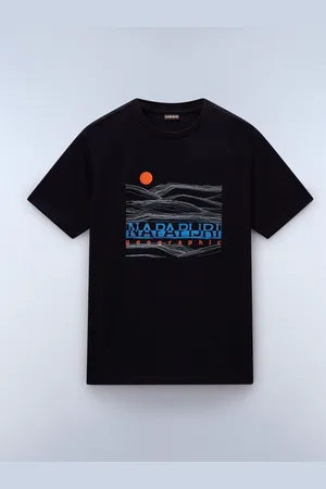 Napapijri Buti 100% Cotton Short Sleeve Black T-Shirt S