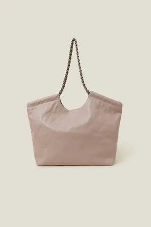 Accessorize Pink Chain Strap Faux Leather Shoulder Bag One