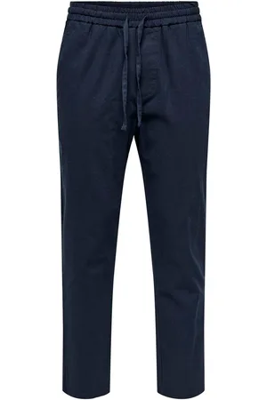 Only & Sons Blue Tapered Fit Ankle Length Joggers M