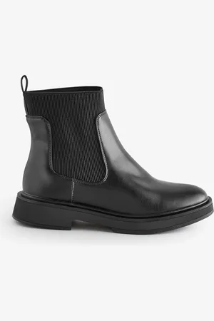 Simply Be Black Classic Chelsea Ankle Boots In Extra Wide Fit AU 9 (EU 40)
