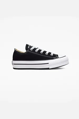 Converse Black Eva Lift Chuck Ox Junior Trainers AU 12 (EU 30)